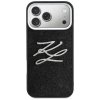 Etui Karl Lagerfeld IML Glitter KL       Diamond Logo do iPhone 17 Pro Max czarny